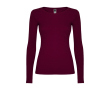 T-shirt femme à manches longues 160 g/m² Roly Direct Extreme couleur grenat