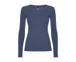 T-shirt femme à manches longues 160 g/m² Roly Direct Extreme couleur bleu jean