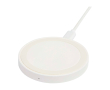 Base de charge sans fil avec câble 2 en 1 en plastique recyclé 15W couleur blanc
