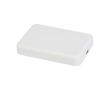 Batterie externe magnétique sans fil en plastique recyclé 5 000 mAh couleur blanc