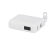 Batterie externe en plastique recyclé avec charge rapide 10 000 mAh couleur blanc