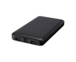 Powerbank en plastique recyclé avec indicateur LED 10 000 mAh couleur noir
