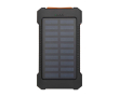 Batterie externe à énergie solaire au design extérieur ultra-résistant couleur noir