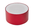 Haut-parleur Bluetooth en aluminium recyclé avec microphone 3 W couleur rouge