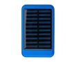 Batterie externe solaire en aluminium avec bords colorés 4.000 mAh couleur bleu