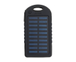 Batterie externe solaire avec lampe latérale 4.000 mAh couleur noir