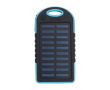 Batterie externe solaire avec lampe latérale 4.000 mAh couleur bleu