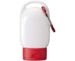 Crème solaire SPF30 avec mousqueton parfum vanille 30 ml couleur rouge