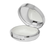 Baume à lèvres parfum vanille avec miroir intérieur FPS 15 couleur argenté