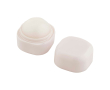 Baume à lèvres à la vanille avec boîtier carré en plastique FPS 15 couleur blanc