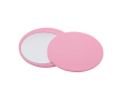 Miroir de maquillage élégant et coulissant pour des retouches rapides couleur rose clair