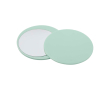 Miroir de maquillage élégant et coulissant pour des retouches rapides couleur vert doux