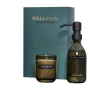 Set distributeur savon et bougie parfumée en verre WELLmark 250 ml couleur noir