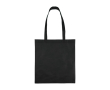 Sac en tissu non tissé recyclé avec anses thermosoudées 80 g/m² couleur noir