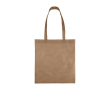Sac en tissu non tissé recyclé avec anses thermosoudées 80 g/m² couleur marron