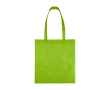 Sac en tissu non tissé recyclé avec anses thermosoudées 80 g/m² couleur vert clair