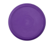 Frisbee rond en plastique recyclé avec finition mouchetée couleur mauve