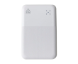 Batterie externe en plastique recyclé avec charge rapide 10 000 mAh couleur blanc