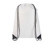 Sac à dos à cordon en non-tissé durable et résistant à la déchirure 5L couleur blanc