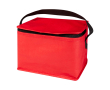 Sac isotherme en non-tissé recyclé pour 6 canettes, capacité 4L couleur rouge
