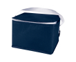 Sac isotherme en non-tissé recyclé pour 6 canettes, capacité 4L couleur bleu marine