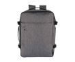 Sac à dos cabine en polyester recyclé 25 L pour ordinateur 17\" couleur gris chiné