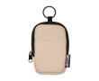 Porte-monnaie déperlant en polyester recyclé avec clip couleur ivoire