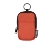 Porte-monnaie déperlant en polyester recyclé avec clip couleur orange foncé