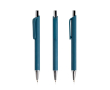 Stylo ergonomique corps triangulaire finition gomme encre noire couleur vert doux