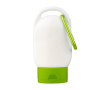 Lotion solaire avec mousqueton et bouchon coloré SPF30 30 ml couleur vert pomme
