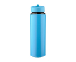 Bidon en plastique avec embout rabattable et paille interne 500 ml couleur bleu ciel