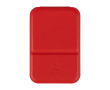Miroir de poche pliable avec couvercle en cuir synthétique 70 x 11 cm couleur rouge