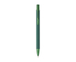 Stylo à bille en aluminium recyclé et caoutchouc, encre bleue couleur vert