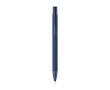Stylo à bille en aluminium recyclé et caoutchouc, encre bleue couleur bleu marine