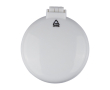 Étui rond de poche avec miroir et brosse inclus couleur blanc