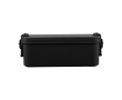Lunch box empilable à deux niveaux avec set de couverts 2,2 L couleur noir