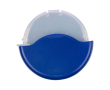Coupe-pizza avec étui amovible et lame en acier inoxydable couleur bleu
