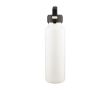 Gourde en inox à double paroi avec bouchon de transport 600 ml couleur blanc
