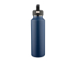 Gourde en inox à double paroi avec bouchon de transport 600 ml couleur bleu