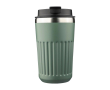 Mug à emporter en acier inoxydable recyclé, double paroi 400 ml couleur vert