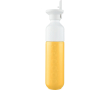 Gourde en acier inoxydable avec paille Dopper Original 450 ml couleur jaune