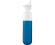 Gourde en acier inoxydable avec paille Dopper Original 450 ml couleur bleu foncé