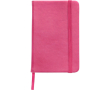 Carnet A5 en PU recyclé avec fermeture élastique et pages lignées couleur rose