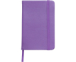 Carnet A5 en PU recyclé avec fermeture élastique et pages lignées couleur violet