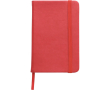 Carnet A6 en PU recyclé avec fermeture élastique, pages lignées couleur rouge