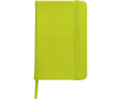 Carnet A6 en PU recyclé avec fermeture élastique, pages lignées couleur vert clair