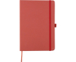 Carnet A5 à couverture en carton recyclé, pages lignées couleur rouge