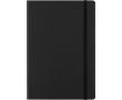 Carnet en carton A5 avec fermeture élastique et pages lignées couleur noir