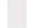 Carnet en carton A5 avec fermeture élastique et pages lignées couleur blanc