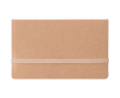 Bloc mémo en carton avec élastique et notes adhésives couleur marron